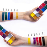 Body painting pigment 12-color set, oily, waterproof, face painting paint, portable Halloween cos clown makeup paint