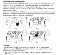 AOOKGAME  Bluetooth Wireless Joystick Game Console Controller with LED Light for Nintend Switch PC Android NS