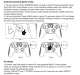 AOOKGAME  Bluetooth Wireless Joystick Game Console Controller with LED Light for Nintend Switch PC Android NS