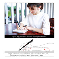 2pcs English Copybook Exercise Book 1pen Practice Circular Font Hard Pen English Calligraphy Word Stickers Word Reuse