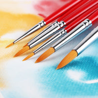 Round tip hook line pen watercolor pen set nylon hair stroke pen gouache oil painting brush professional art supplies