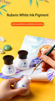 AOOKMIYA  Paul Rubens BOX Watercolor Ink White Paint Easy Drawing Art Craft Supplies Canvas Painting Pastel Pigment for Painter and Beginners