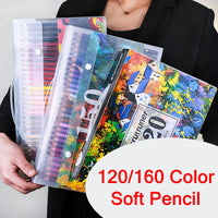 Brutfuner 120/160 Colour soft Oil Pencil Set 150 watercolor pencil Colouring Pencils for Kids Skechers Students Drawing gifts