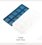 24/48 grid soft cover rubber paint box leakproof water powder oil painting acrylic paint sub-packing box art supplies