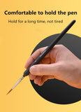 Very fine hook line pen set soft hair black wooden handle hand-painted brush watercolor acrylic painting hook pen art supplies