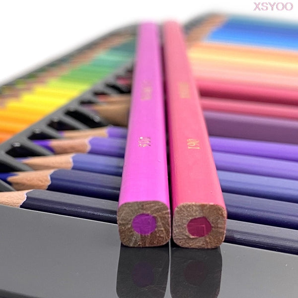 Brutfuner NEW 72/120Colors Oily Color Pencils Square Trendy Pastel Colored  Pencil For Drawing Sketch Artist