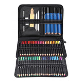 95 colored pencils set sketch pencil eraser charcoal paper pen sharpener drawing tool professional painting art supplies