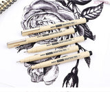 BAOKE 5pcs/set Micron Needle Drafing Pen Waterproof drawing Pen 005 01 03 05 07 Art Markers for Sketch design sketch sign