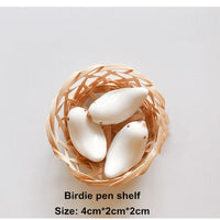 Ceramic creative color palette pen holder bird-shaped wash pen bowl display stand craft ornaments painting art supplies