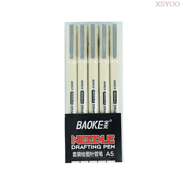 Japanese Uni Needle Gel Pen Waterproof Brush Soft Head Slash Pen Drawing  Hand-painted Sketch Set PIN-200 Art Supplies