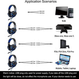 Professional Led Light Gamer Headset for Computer PS4 PS5 Fifa 21 Gaming Headphones Bass Stereo PC Wired Headset With Mic Gifts