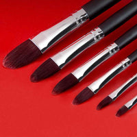 Nylon Hair Black Wooden Handle Paint Brushes Artistic Professional Watercolor Paint Brush For Acrylic Oil Painting Art Supplies