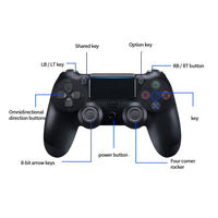 AOOKGAME Support Bluetooth Wireless Joystick For PS3 PS4 Controller Wireless Console For Playstation Dualshock 4 Gamepad For PS3