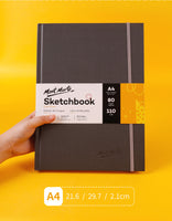 A4 / A5 portable sketchbook 80 pages thick hard leather student sketchbook travel hand drawing book art supplies