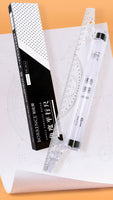 30cm multifunctional drawing ruler parallel ruler student architect design drawing angle balance ruler school supplies