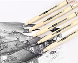 BAOKE 5pcs/set Micron Needle Drafing Pen Waterproof drawing Pen 005 01 03 05 07 Art Markers for Sketch design sketch sign