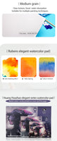 AOOKMIYA Official Paul Rubens 100% Cotton Watercolor Paper Block 300GSM Rag Artist Quality Acid Free Cold Pressed Paper Pad Gift