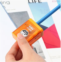 Baoke Cute 1PCS Double Hole Pencil Sharpener And  Eraser SinglePencil Sharpener For Kids Gifts School Stationery Art Supplies