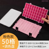 24/36/50Grids Watercolour Pigment Box Moisturizing Painting Palette Color Mixing Paint Box Storage Container Holder Art Supplies