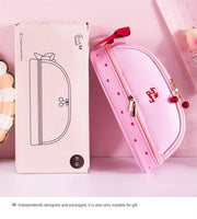 Girl heart cute pencil case simple large capacity multifunctional double layer student stationery cute school supplies