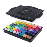 New Non Toxic Gouache Paint 56 Color black Set with neon-metal colors , Miya Himi Gouache