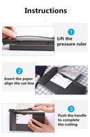 Portable A5 paper cutter 1-6 inch photo card postcard built-in ruler paper cutter office stationery cutting tool