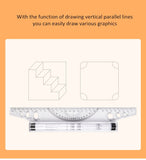 30cm multifunctional drawing ruler parallel ruler student architect design drawing angle balance ruler school supplies