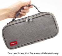 Korean Big Pencil Case Portable Canvas Cute Pencil bag for Kids Double Layered Storage Pens Bag School Supplies Estuche Escolar