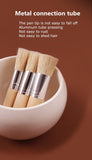 3 pcs/set of bristle painting brush wooden short handle oil painting art wall painting brush gouache shading brush painting tool