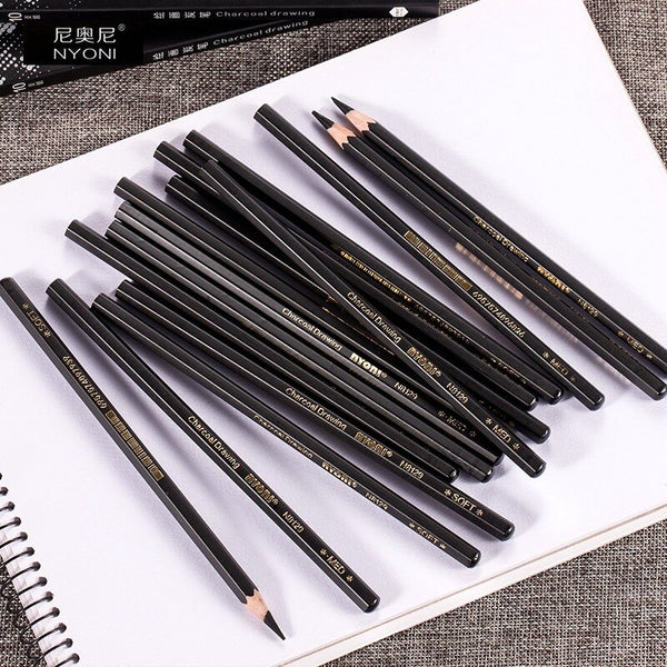 High Quality Professional Art Student Drawing Tool Charcoal Pure Carbon  Charcoal Pencil Carbon Sketch Pen Full Carbon Pencil Drawing Pen | Lazada