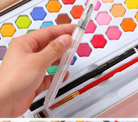 High Quality Solid Watercolor Paint With Wooden Pole 36 Colors Brush Pen Set  Water Brush Gouache Pigments School Art Stationery