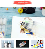 3/6 PCS Water Paint Set Soft Brush Pen Watercolor Brush Pen refillable Nylon Brush Tip Pen For Painting Drawing Art Supplies