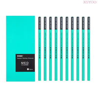 Nyoni 10pcs Professional Sketching Charcoal Pencil Drawing Special Carbon Pen Soft Medium Hard for Manga Painting Art Supplies