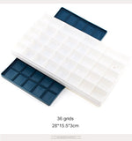 24/48 grid soft cover rubber paint box leakproof water powder oil painting acrylic paint sub-packing box art supplies