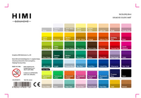 New Non Toxic Gouache Paint 56 Color white Set With Neon-metal Colors , Miya Himi Gouache