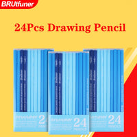 Brutfuner 24Pcs 6H to14B Soft Sketching Pencil Hard Medium Soft Charcoal Pencils Drawing Pencils Set School Standard Pencils