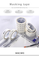 Paul Rubens2.5cm * 20m Masking Tape Student Drawing Special Sketch Gouache Paper Tape Sketch Art Supplies