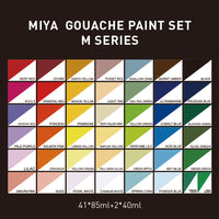 MIYA HIMI 43 Colors gouache kids painting drawing art set professional arts paints