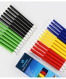 5-piece of black ballpoint pen multicolor colored oil pen 0.5mm replaceable refill smooth multifunctional office stationery