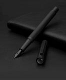 NEW Fountain Pen With Luxury Set 0.5mm Black F Nib Converter Pen Steel Ink Pens Simple Business Signing Pen Writing Pens