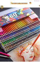 Brutfuner 48/72/120/160/180 Colors Oily Colored Pencils Set Oil HB Wood Coloured Pencils Drawing School Student Gifts Kids