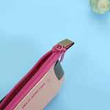 Mini 6 Colors Pu Leather Pencil Bag Elastic Buckle Pencil Case Easy Carrying Pen Bag For Book Notebook Students Art Supplies