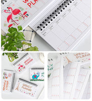Kawaii Cartoon Coil Weekly Planner Paper Spiral Notebook Agenda Dairy Cut Animal Memo Notepad For Kids Gift Korean Stationery