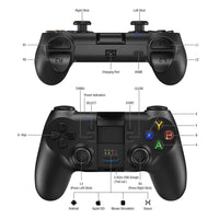 Bluetooth 4.0 and 2.4GHz Wireless Gamepad Mobile Game Controller for Android / PC / SteamOS PUBG Call of Duty COD