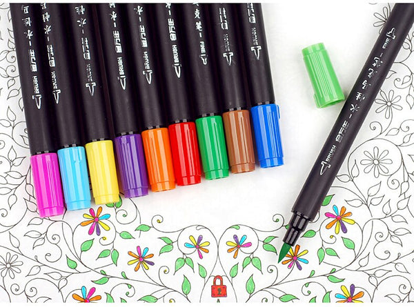 Colored Marker Pens Set Manga Drawing Sketch Art Supplies Stationery  Lettering