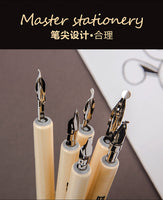 Dipping fountain pen comic art pen round head art word note English calligraphy hook line pen comic special painting supplies