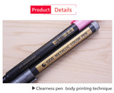 1pcs color metal marker pen water-based paint pen painting signature graffiti DIY photo album hand account note pen art supplies