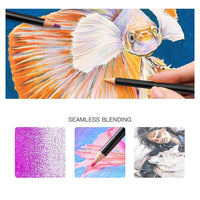 NYONI Artist Soft Watercolor Pencils Professional Water Soluble Colored Pencils Kit For Drawing Painting Kids Art Supplies