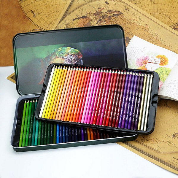 Pastel Pencils, 72 Colors Professional Color Pencil Set Iron Box Colored  Colour Drawing Pencil School Artist Supplies pencils