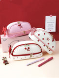 Girl heart cute pencil case simple large capacity multifunctional double layer student stationery cute school supplies